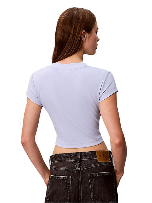 Calvin Klein Slim Ribbed T-Shirt CALVIN KLEIN | LV047AB802TKF